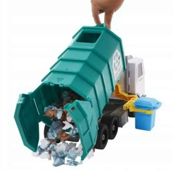 Matchbox: Camion per la raccolta differenziata dei rifiuti - Mattel immagine 3