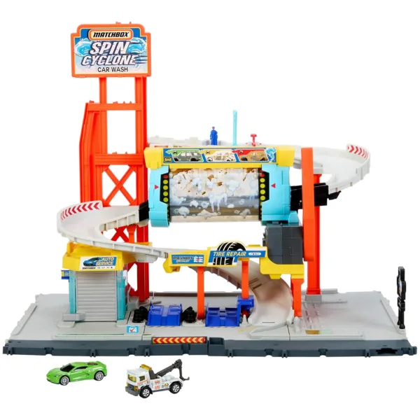 Matchbox: Spin Cyclone autolavaggio pista – Mattel immagine 2