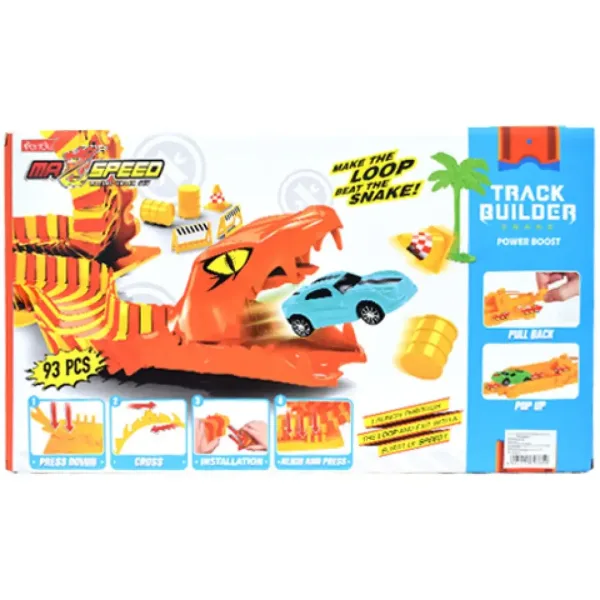 Max Speed Anakonda pista automobilistica set con 6 macchinine immagine 4