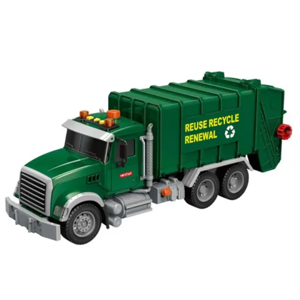 Mega Truck: Camion per la raccolta differenziata con luci e suoni 40x14x21cm immagine 2
