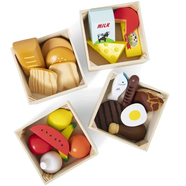 Melissa & Doug: Alimenti in cassette di legno - Set di gioco Spin Master immagine 3