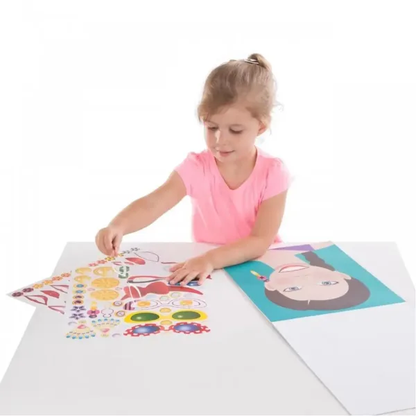 Melissa & Doug: Crea un volto set creativo con adesivi immagine 5