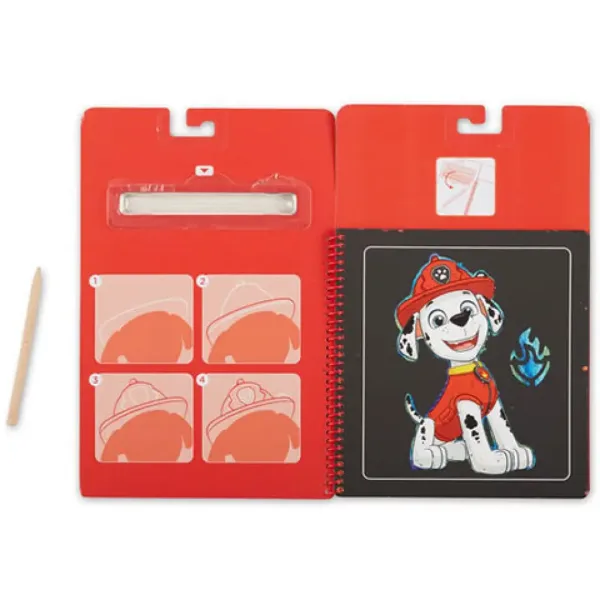 Melissa & Doug: Gioco creativo con graffi darte di Marshall della Paw Patrol immagine 2