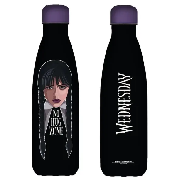 Mercoledì: No Hug borraccia termica in acciaio inox 500ml immagine 2
