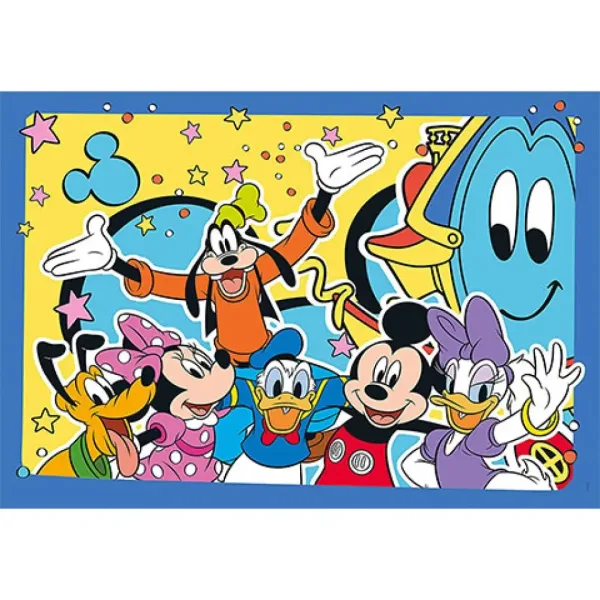 Mickey Mouse e i suoi amici Supercolor 2 in 1 puzzle 2x20 pezzi - Clementoni immagine 2