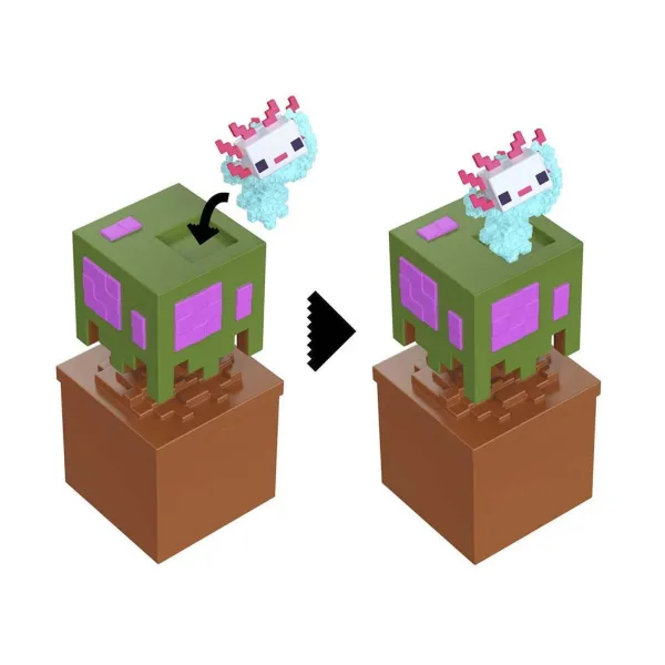 Minecraft Reveal minifigura in contenitore - Quercia - Mattel immagine 4