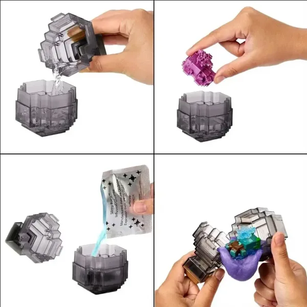 Minecraft Reveal minifigura in scatola grigia - Mattel immagine 2