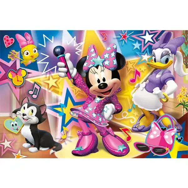Minnie Mouse e i suoi felici aiutanti Supercolor Maxi puzzle 60 pezzi - Clementoni immagine 2