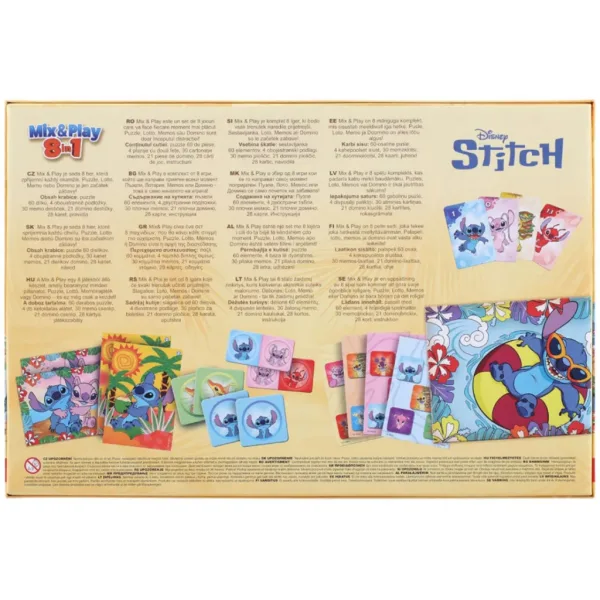 Mix&Play Stitch 8 in 1 raccolta di giochi - Trefl immagine 2