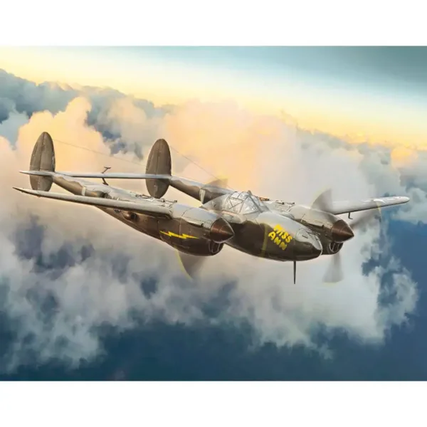 Modello di aereo Italeri 1/72 P-38J Lightning immagine 9
