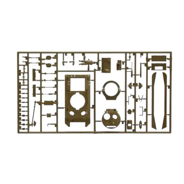 Modello di carro armato M4A1 Sherman Italeri 1/72 immagine 3