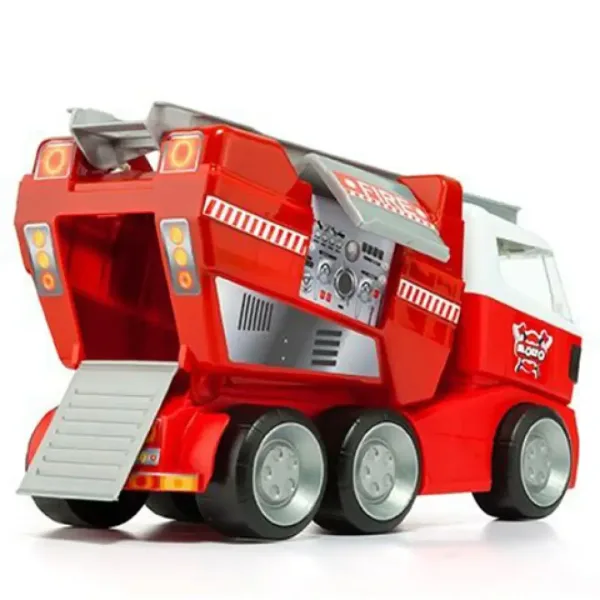 Molto: Autopompa dei pompieri con scala rossa 40cm immagine 3