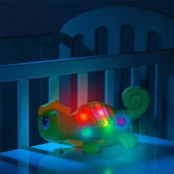 Molto: GusyLuz camaleonte di peluche compagno di sonno con luce immagine 4