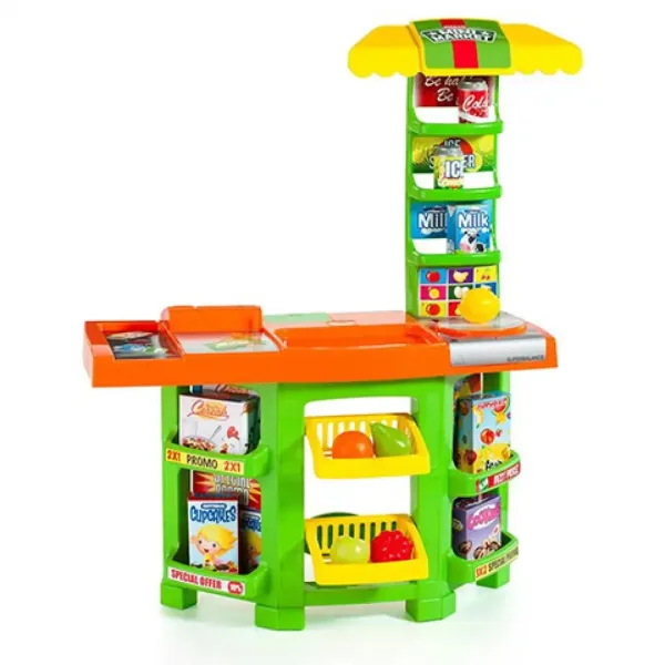 Molto: Mini Market set di gioco da 14 pezzi 58x28x77cm immagine 2