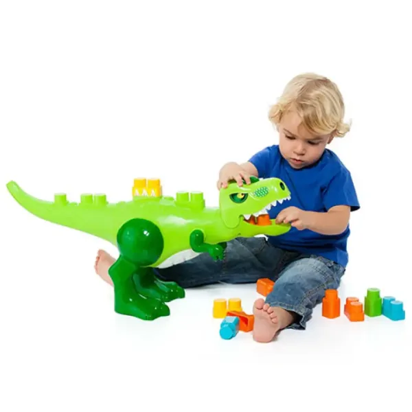 Molto: Set di costruzioni con dinosauro gigantosauro mangia-blocchi con suoni, 30 pezzi immagine 3