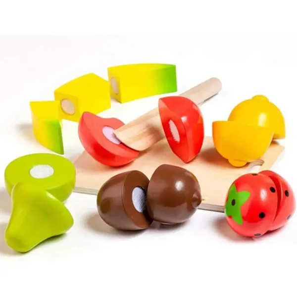 Molto: Set di frutta in legno con vassoio 9 pezzi immagine 4