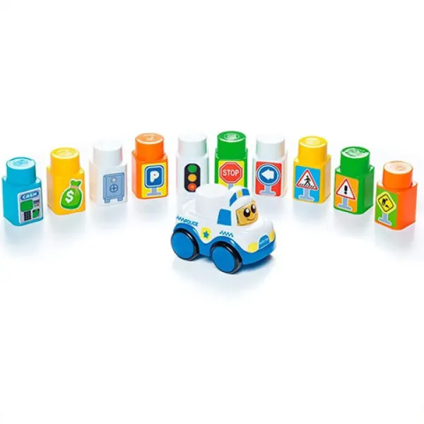 Molto: Tappeto da gioco con blocchi da costruzione 12 pezzi 62x62cm immagine 3
