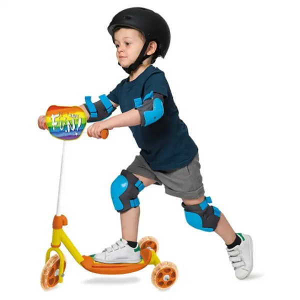 Monopattino a tre ruote con motivo arcobaleno - Mondo Toys immagine 2