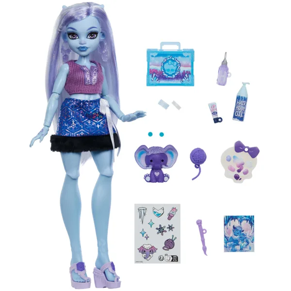 Monster High Cura dei Mostri bambola Abbey Bominable con accessori - Mattel immagine 3