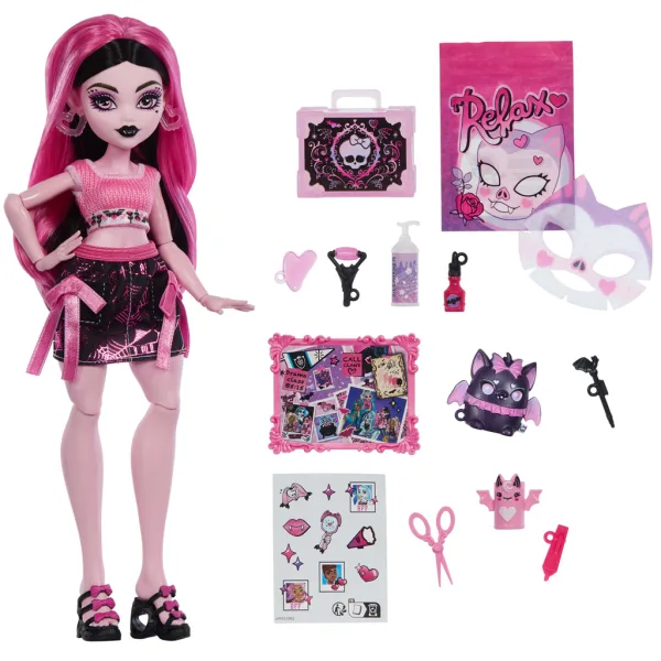 Monster High Cura dei Mostri bambola Draculaura con accessori - Mattel immagine 3