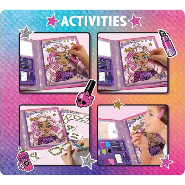 Monster High: Libro di attività per truccare e colorare, 44 pagine - Lisciani immagine 3