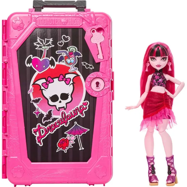 Monster High Segreti delle terrificanti amiche: Viaggio spaventoso bambola Draculaura - Mattel immagine 2