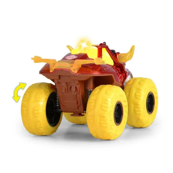 Monster truck a forma di testa di toro fiammeggiante con luci e suoni - Dickie Toys immagine 2