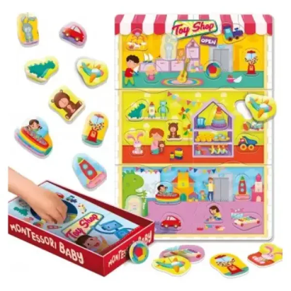 Montessori: Baby Box gioco di incastri per lo sviluppo delle abilità - I miei giochi immagine 2