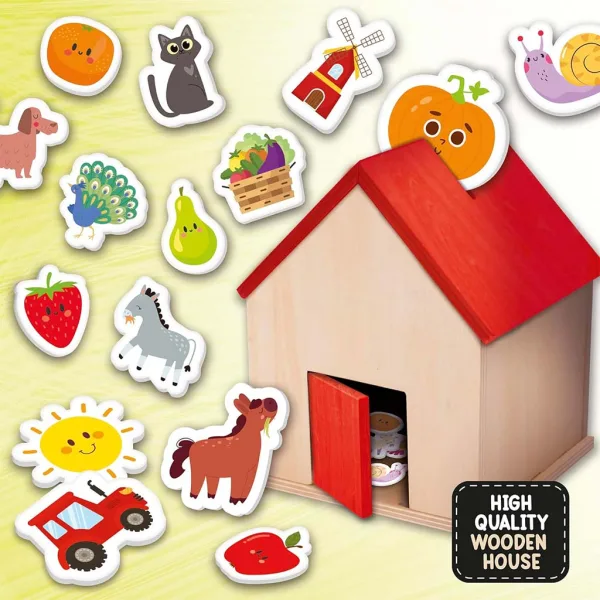 Montessori: Gioco educativo in legno - In fattoria - Lisciani immagine 2
