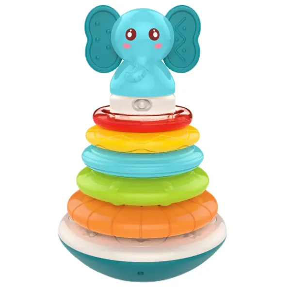Music World: Gioco di costruzione della torre con elefanti e suoni immagine 2