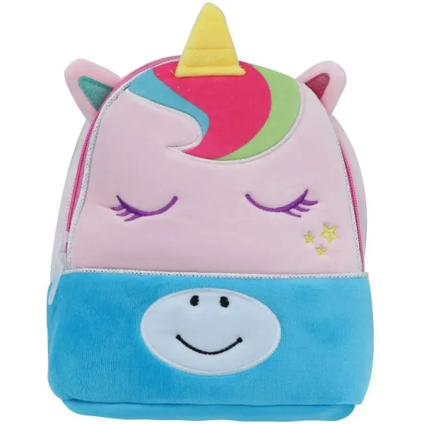 Must... Zainetto in peluche rosa unicorno per asilo 27x7x24cm immagine 1
