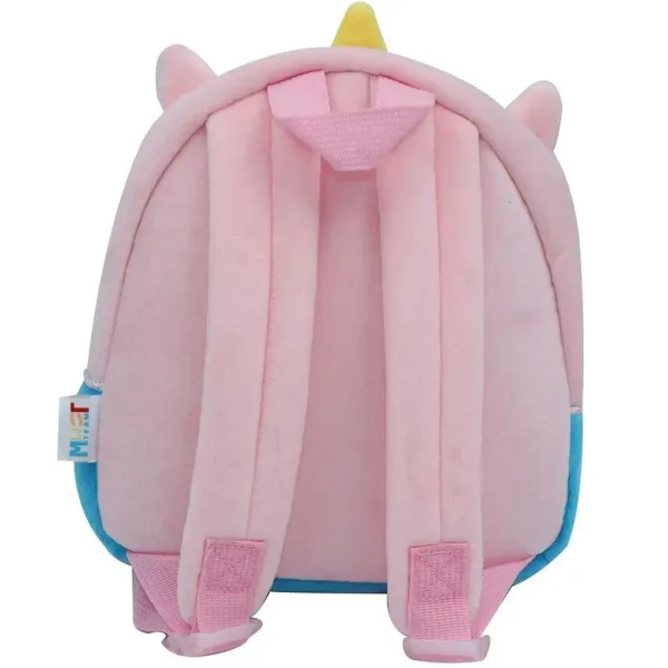 Must... Zainetto in peluche rosa unicorno per asilo 27x7x24cm immagine 2