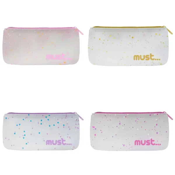 Must: Astuccio in silicone con design a confetti disponibile in quattro varianti 20x10cm immagine 2