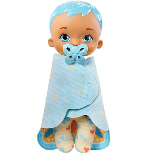 My Garden Baby: Bambola farfalla blu coccolosa 23 cm - Mattel immagine 3