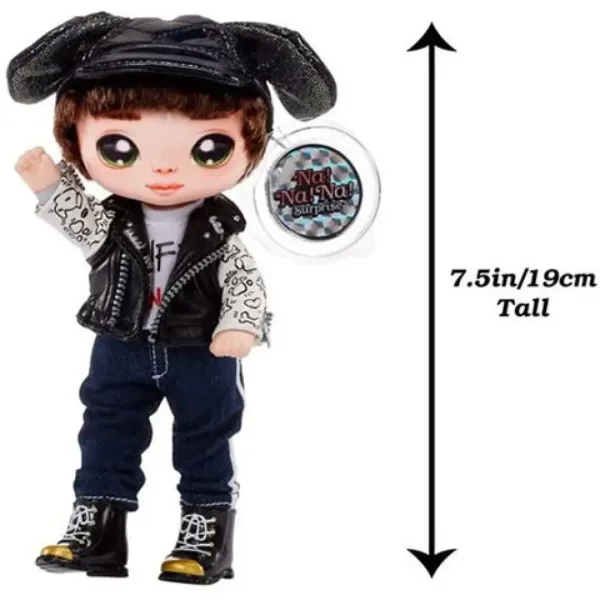 Na! Na! Na! Surprise: 2 in 1 Glam Metallic bambola fashion sorpresa con portafoglio - Maxwell Dane immagine 3