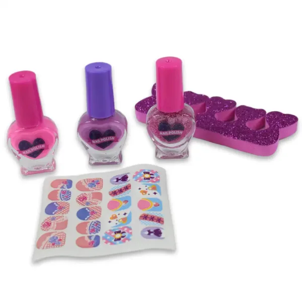 Nail Art: Set di manicure con valigetta, smalti e accessori immagine 3