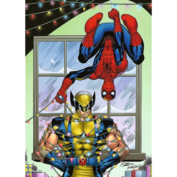 Natale di Spider-Man e Wolverine - puzzle da 1000 pezzi Premium Plus Quality - Trefl immagine 2
