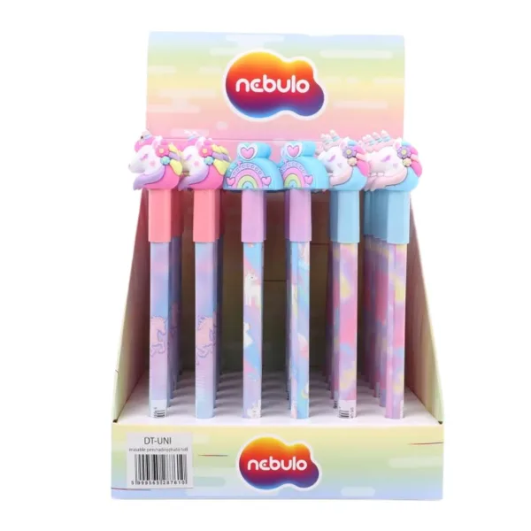 Nebulo: Penna gel cancellabile con unicorno e cappuccio, vari tipi, 1 pezzo immagine 1