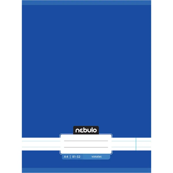 Nebulo: Quaderno a righe con punti metallici, colore blu oceano, formato A4, 81-32 immagine 1
