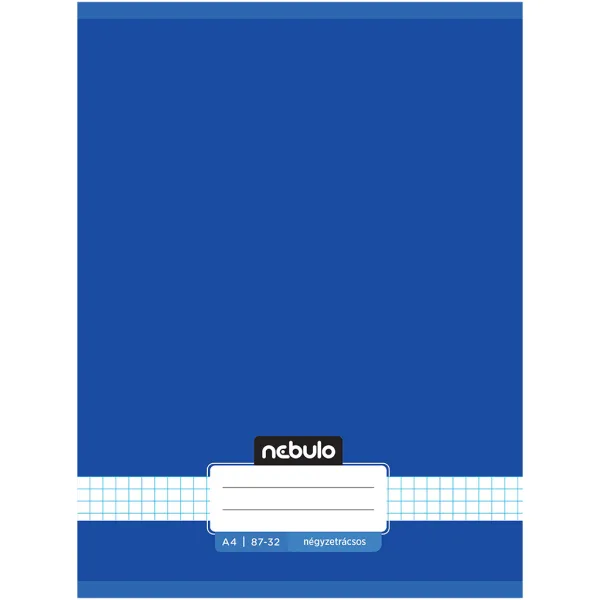 Nebulo: Quaderno cucito a quadretti color oceano blu 87-32 A/4 immagine 1