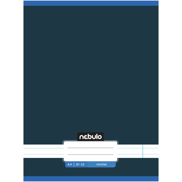 Nebulo: Quaderno cucito a righe, colore grafite blu, formato A/4 81-32 immagine 1