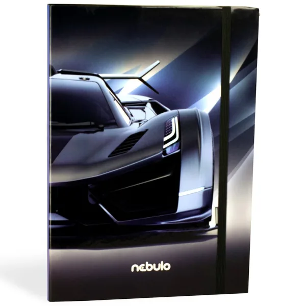 Nebulo: Scatola portablocco formato A/4 con auto sportiva immagine 1