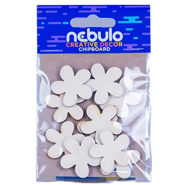 Nebulo: Set di 10 decorazioni in cartone con mini fiori immagine 1