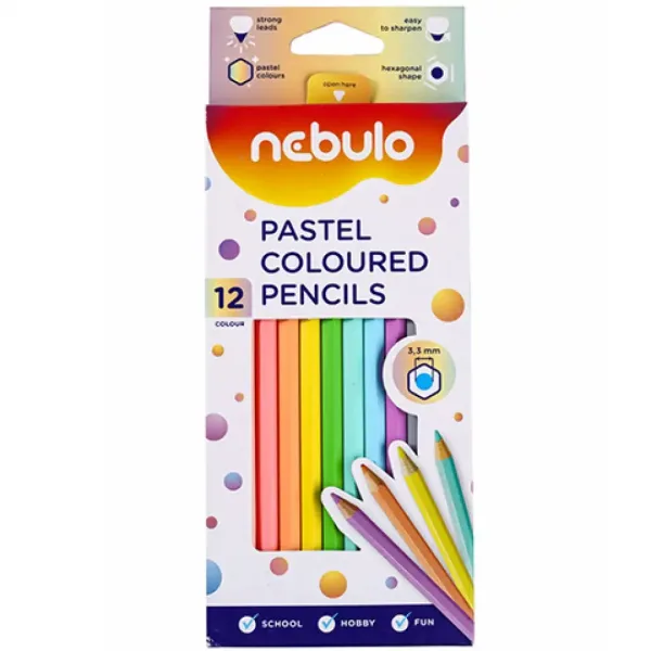 Nebulo: Set di matite colorate pastello da 12 pezzi immagine 1