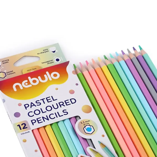 Nebulo: Set di matite colorate pastello da 12 pezzi immagine 2