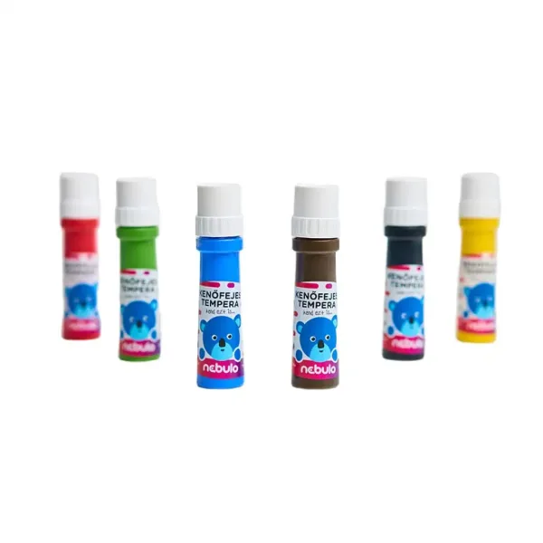 Nebulo: Set di tempere con applicatore a pennello 6x45ml immagine 2