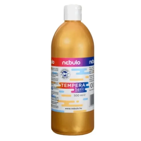 Nebulo: Tempera liquida color oro in bottiglia da 500 ml immagine 1