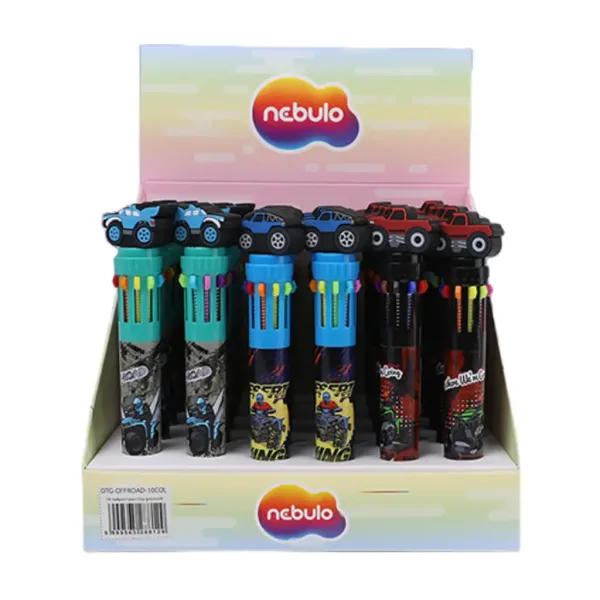Nebulo: penna a sfera con 10 colori design Offroad vari 1 pezzo immagine 1