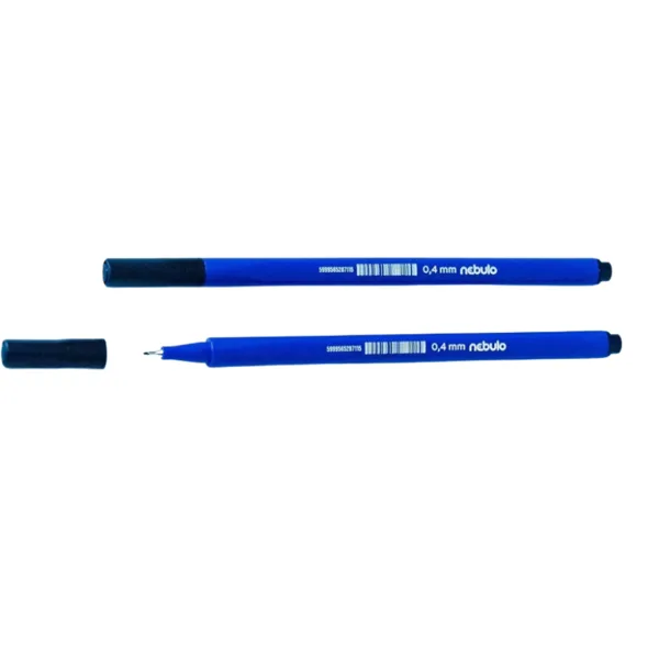 Nebulo: pennarello a punta fine triangolare, colore nero, 0,4 mm - 722-B immagine 1