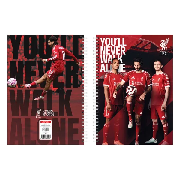 Nebulo: quaderno a spirale Liverpool, quadrettato, 60 fogli, formato A4, 1 pz immagine 2